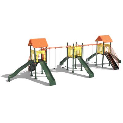 China Sapce KINPLAY Small Expedition Jungle Gym Kids Outdoor Playground Backyard Play Center Swingset Equipment For Big Kids for sale