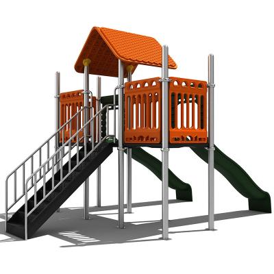 China Sapce KINPLAY Shipping Small Outdoor Playground Equipment Slide And Swing Set Amusement Park Products Play Land For Kids Climber Slide for sale