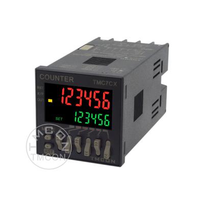 China 1-stage ABD Meter TMC7CX H7CX TMCON 6 Digit 48*48mm Two Stage LCD Display Smart Digital Preset Meter Multifunction Meter for sale