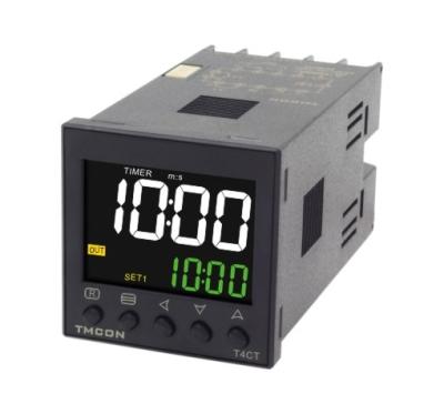 China Industrial Timer Switch T4CT TMCON DIN 48*48 LCD Display Time Multifunction Relay Digital Timer for sale