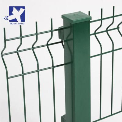 China Good Designed Easily Assembled PVC Coated Hot Dipped Galvanized V Bend Welded Wire Mesh Bending 3D Fence Panel for sale