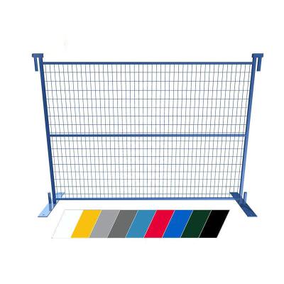 China Easily Assembled Customized Construction Fencing Powder Coated Canada Standard Temporary Fence for sale