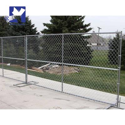 China Easily Assembled Hot Dipped Galvanized 5 Foot 6ft 7ft Construction Fence Panels Temporary Chain Movable Link Fence for sale