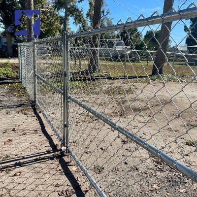 China Easily Assembled New 2022 Hot Dipped Galvanized Metal Fence Panels Temporary Chain Link Fence 2022 for sale