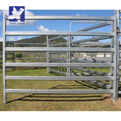 China Easily Assembled Cheap Welded Removable Galvanized Pipe Livestock Fencing Panels for sale