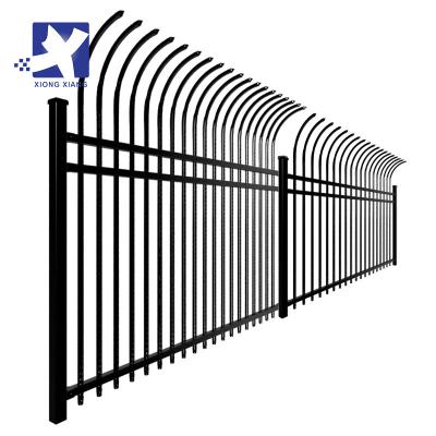 China Residential Decorative 8x8/5x8 Metal Fence Panels Rail Steel Easily Assembled Private Metal Fence for sale