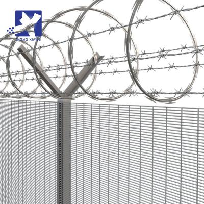 China Brand New Galvanized Steel Barrier Easily Assembled Metal Airport High Security Boundary Fencing Airport Barrier for sale