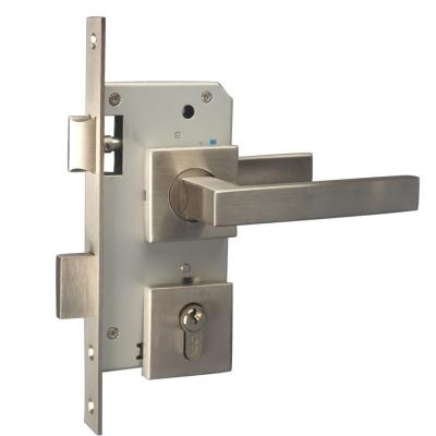 China Stainless Steel 304 Modern house minimalisam style square type Stainless steel 304 door lock for sale