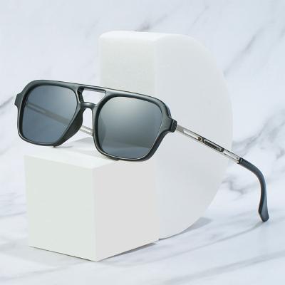 China 2022 New Arrival Beam Aviation Pilot Sunglasses Fashion Designer Square Men And Women Double Shade Sunglasses for sale