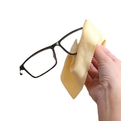 China Logo Glasses Cleaning Cloth Sustainable Custom High Quality Glass Cleaning Cloth for sale