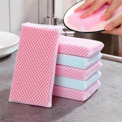 China Durable Multifunctional Super Absorbent Kitchen Dish Sponge Scouring Pads for sale