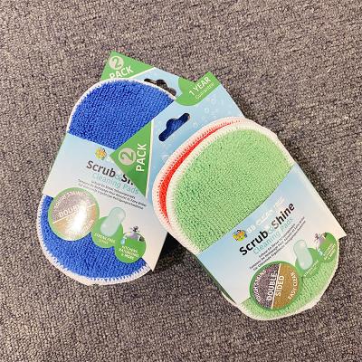 China Sustainable Kitchen And Scrubber Pot Cleaning Stainless Steel Wire Pcs Paper Easy Microfiber Sponge Eco Material for sale