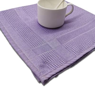 China Kitchen Cloth Household 400gsm Microfiber Stocked Waffle Woven Cleaning Tea Cloth for sale