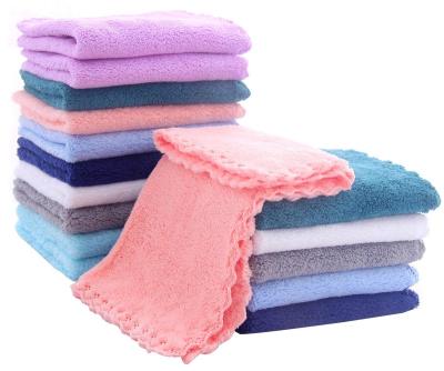 China Child Safe Lint Free 30*40cm Absorbent Customized Size Colors Washable Cleaning Cloth Towel For Kitchen Dish for sale