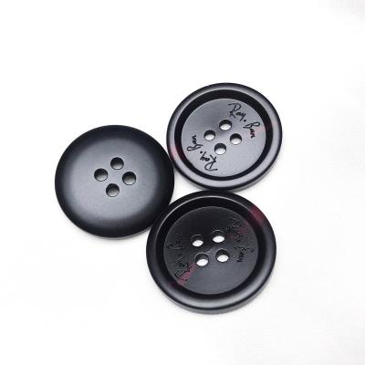 China Resin Washable Buttons For Crafts And Apparel Custom Shirt Plastic Hole Cut Out Hole Buttons for sale