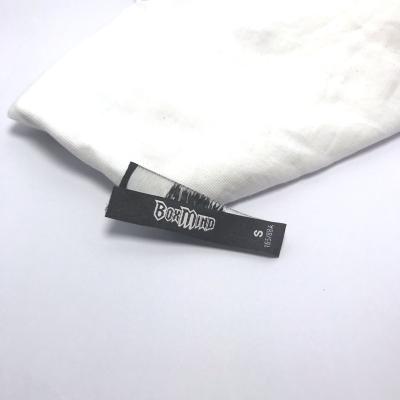 China Washable Custom Name Logo Damask Garment Woven Labels for Apparel and Fabric for sale