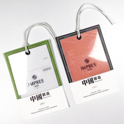 China High Quality Eco - Friendly Product Information Garment Label Paper Tag Label Printing Sustainable for sale