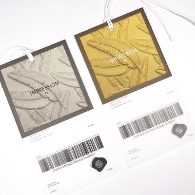 China Sustainable Apparel Eco - Friendly New Design Hang Tag Clear Label Paper Eco - Friendly for sale