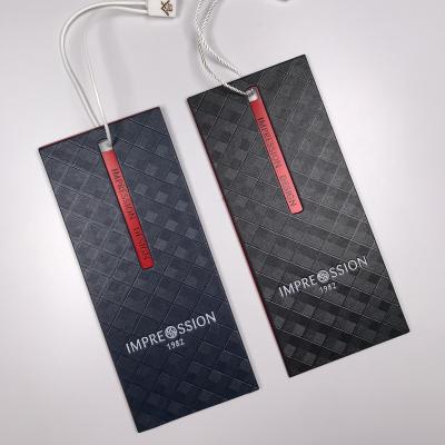 China Showcase Vogue Brand Clothing Garment Accessories Custom Label Logo Plastic PVC And Paper Label Tag for sale