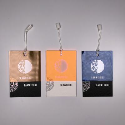 China Product Information Brand Garment Accessories Custom Logo Garment Accessories Fluorescent Paper Swing Paper Hang Tags Custom Hang Tags For Clothing for sale