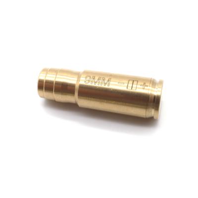 China Brass Red 9mm Laser Hole Sight For 9mm Pistol Boresighter Laser Collimator for sale