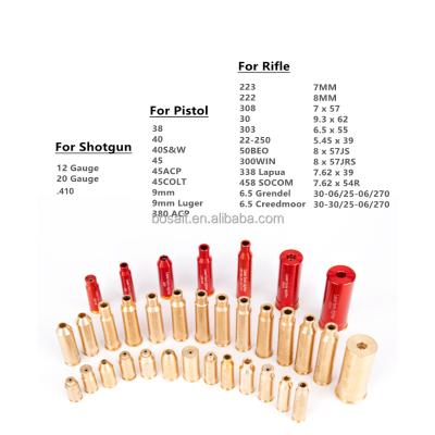 China Boresighter 223 9mm 40 45 380ACP 30-06 7.62x54 38 12GA 20GA 410 Cartridge 5.56 308 45ACP Laser Sight 30-30 Bore Sight 9mm 223 for sale