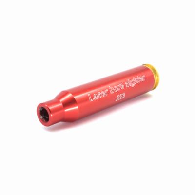 China 223 Cartridge Aluminum Aluminum Red Laser Hole Sight For Rifle 223 Laser Collimator for sale