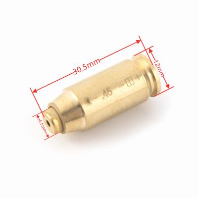 China .45 Brass Red Cartridge Laser Hole Sight For Pistol Aim-in 45 Laser Boresighter for sale