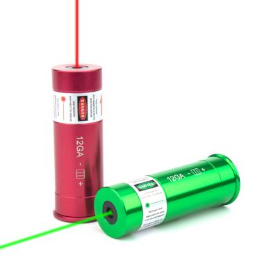 China Boresighter 12GA Boresighter Aluminum Laser Hole Sighter 12Gauge Green Bore Sight With On/Off Switch Green Laser Hole Sight for sale