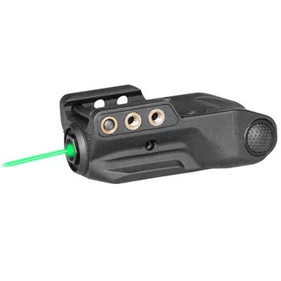 China Mini 20mm Pistol Green Nylon Fiber Reinforced Laser Sight Rechargeable USB Green Laser Sight for sale