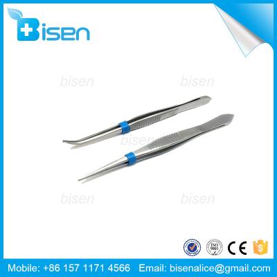 China Straight / leaning / with hook / without hook BS-A017 ophthalmic forceps / eye dressing forceps for holding eye needles for sale