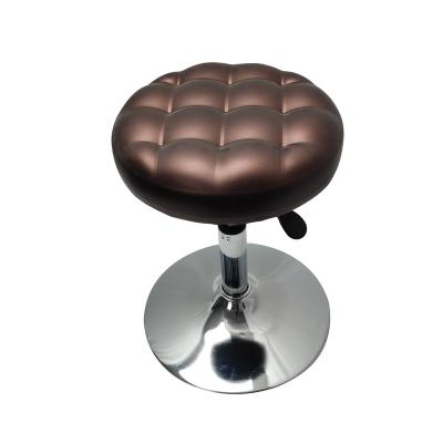 China Fashion Luxury Modern Metal Adjustable Home Bar Kitchen Living Room Beauty Stool Leather PU Bar Stool Set Chairs for sale