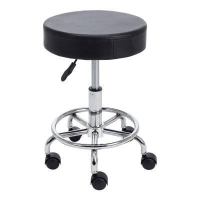 China 2021 Bestselling Convenient PU Leather Swivel Adjustable Stool For Game Room Bar Stool With Wheel for sale