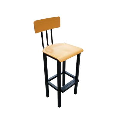 China Factory Outlet Hotel Creative Modern Metal PU Leather Bar Dining Chair Durable Wood Dining Chair New for sale