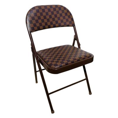 China High Quality Modern Furniture High Quality Modern Leather Office Chair Durable Resonant Metal Cheap Folding Chair for sale