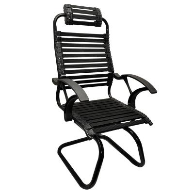 China Hot Sale Adjustable Elastic Band (Waist) Bungee Leisure Elastic High Back Home Room Relax Chair Metal Rocking Chair for sale