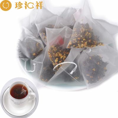 China Natural/High Quality Refined Tea Pyramid Chinese Organic Flecha Mesh Empty Tea Bags Loose Osmanthus Black Tea for sale