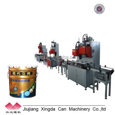 China Industrial chemical metal bucket producing equipment /making machine for sale