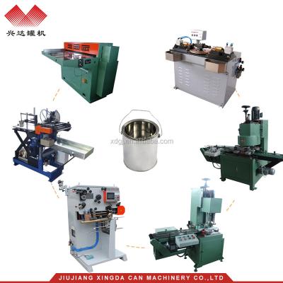 China Oil Chemical Round Tin Can Packaging Machine for sale