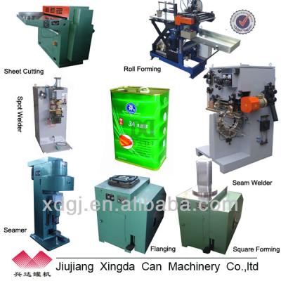 China Various Of Metal Boxes Making Complete Production Lines Three Pieces Box Making Machine For Metal Square Boxes for sale