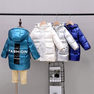 China Custom Viable Kids Boys Stripper Jacket Coat Kids Winter Casual Outwear Hooded Clothing Bubble Jackets For 3-8 Years Boys Girls for sale