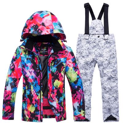 China Kinder Kinder Suit Skipak 2 Schneeanzug Anti-UV Winter Kids Children Windproof Pieces Skipak Maat 104 Snow For Kids for sale