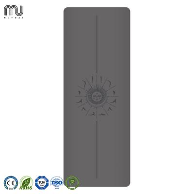 China Eco-Friendly Logo Custom Eco-Friendly Eco-Friendly Custom Made Pilates Yoga Mat PU Natural Rubber Workout Sports Leather Yoga Mat for sale