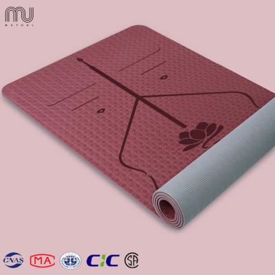 China High Density Anti-slip Non-slip Fitness Exercise Mat 6mm Eco-friendly Thick Yoga Mat Eco-friendly Non For Exercise Yoga for sale