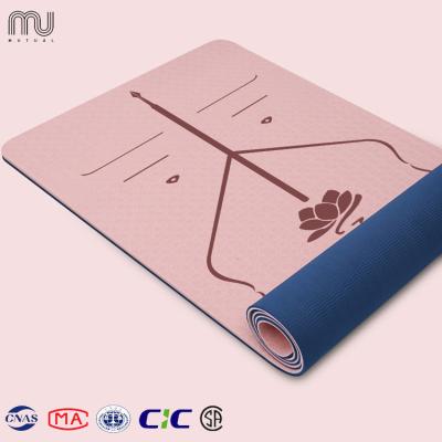 China Wholesale High Quality Eco Friendly Custom Design Eco Friendly Non Slip Custom Thick Mutli Color 6mm Tape Yoga Mat for sale