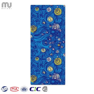 China Custom Brand Eco-Friendly Printing Logo Tape High Quality Personalize Water Material 6mmYoga Washable Non-Slip Mat For Fit for sale