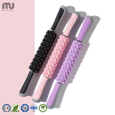 China 100%Factory Yoga Pilates Mobility Bar Fitness Back Arm Leg Roller Massager Hot Selling Stick Fascia Massager Stick Portable Custom Size for sale