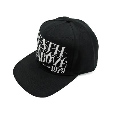 China Full Custom Structured Flat Embroidery Logo Fashion Brim Snapback Hats COMMON for sale