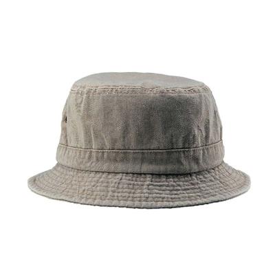 China Casual Wholesale OEM Patch Custom Logo Washed Cotton Summer Fisherman Bucket Hat For Woman Man for sale