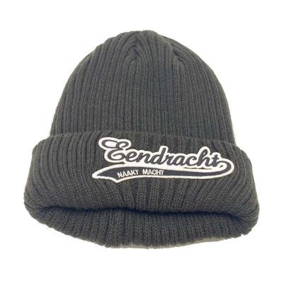 China Custom Made Fashionable Embroidery Funny JOINT Logo Beanie Patch Hat Knitted Hat For Winter for sale